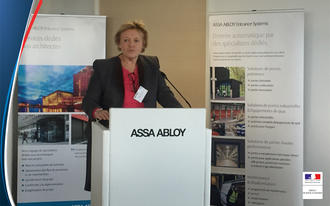 Inauguration du nouveau siège social de la société suédoise Assa Abloy à Lieusaint