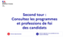 Consultez les programmes et professions de foi des candidats en Seine-et-Marne 