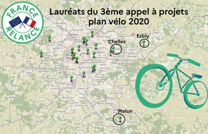 3 nouveaux lauréats de l’appel à projets dans le cadre du Plan Vélo 2020